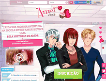 Tablet Screenshot of amordoce.com
